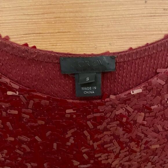 J. Crew collection colorblock paillette sequin tank. Size S. - Picture 9 of 10